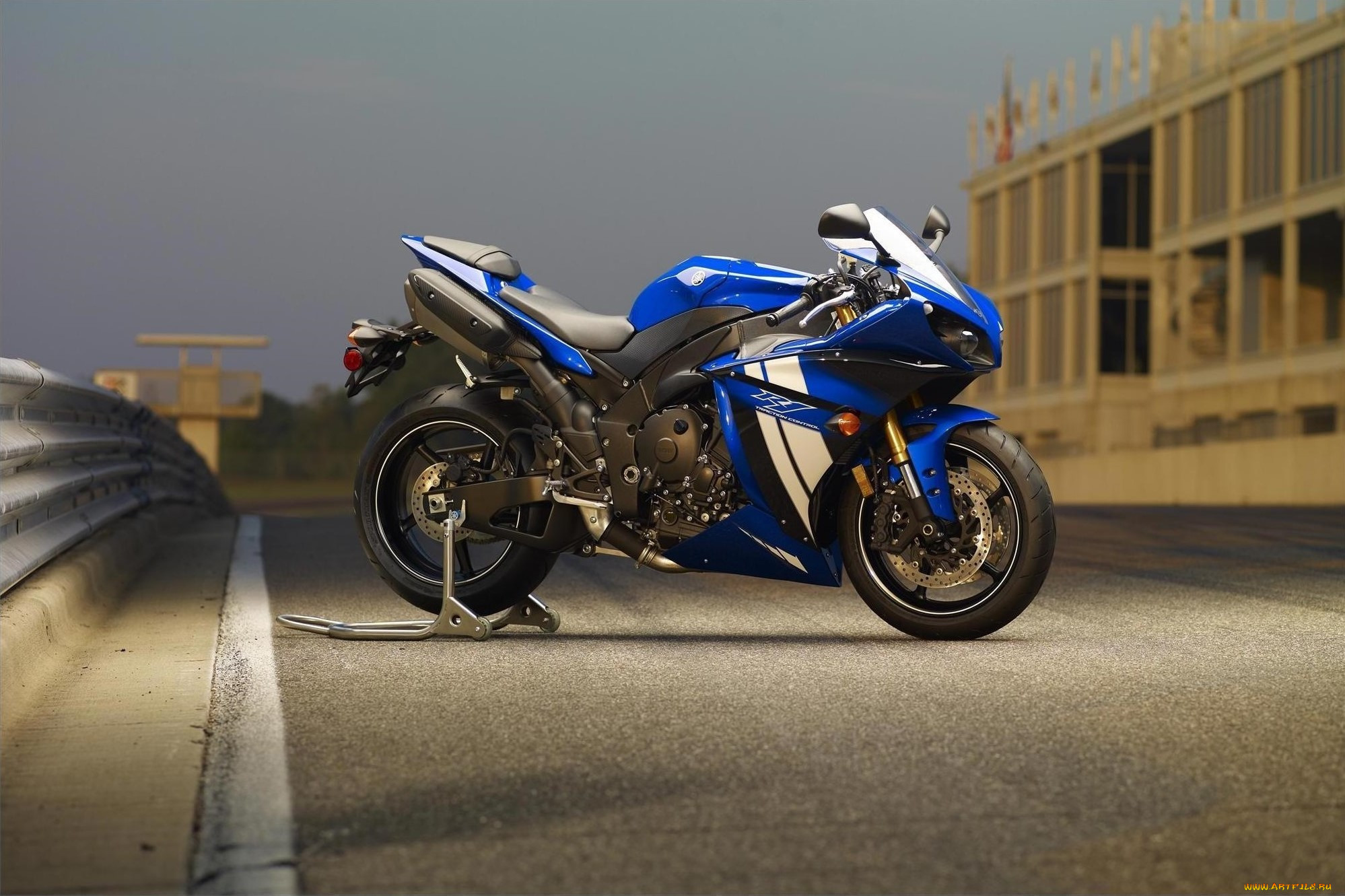 , yamaha, , supersport, bike, blue, yzf-r1, , , 1